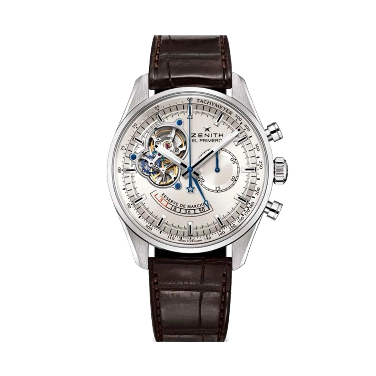Купить элитные часы Zenith El Primero Chronomaster Open Silver Dial Power Reserve 03.2080.4021/01.C494: в наличии в Москве!