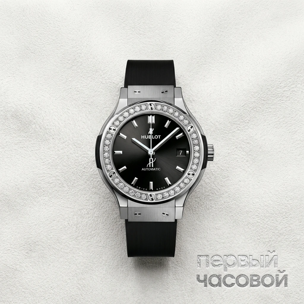 Купить элитные часы Hublot Classic Fusion Titanium Diamonds 565.NX.1470.RX.1204: в наличии в Москве!