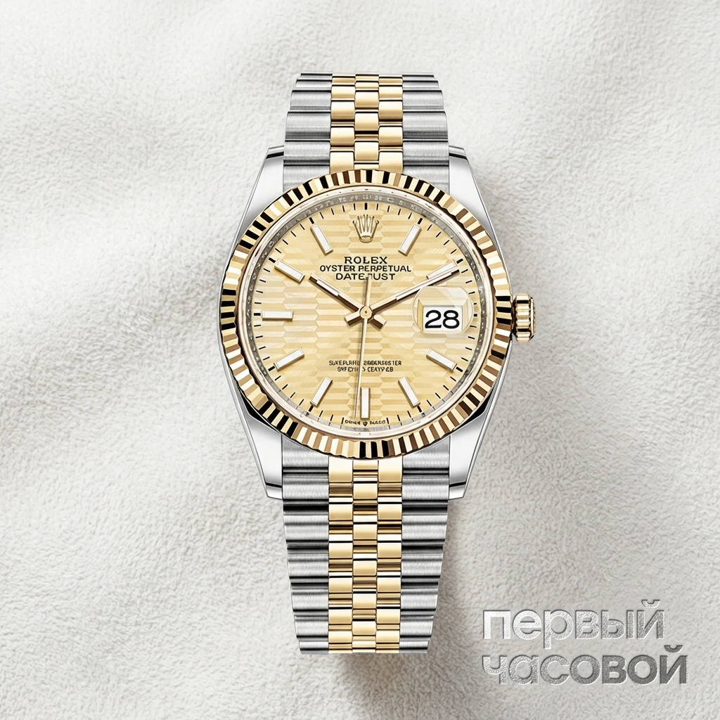 Купить элитные часы Rolex Datejust 36mm Steel &amp; Yellow Gold Fluted Motif 126233-039: в наличии в Москве!