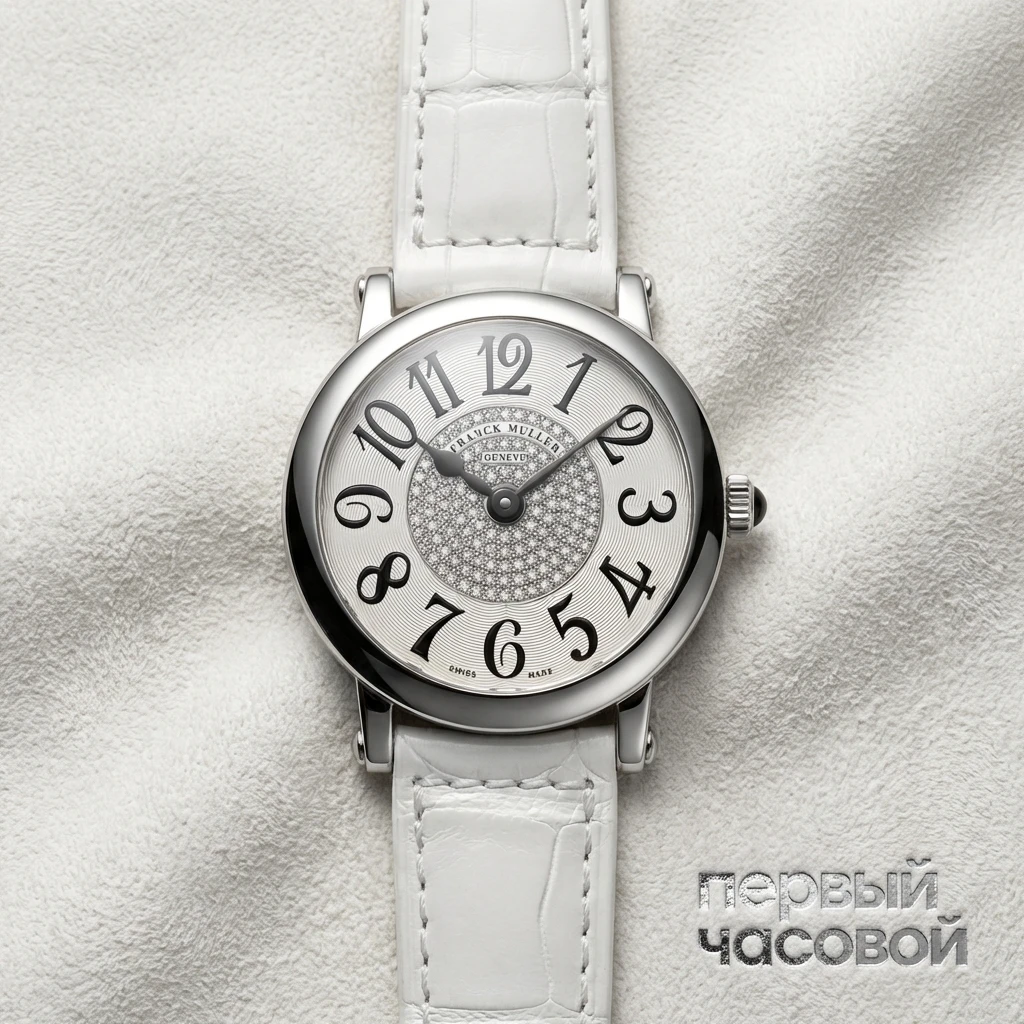 Купить элитные часы Franck Muller Ladies Collection Round Classic 8038 QZ CD 1P White: в наличии в Москве!