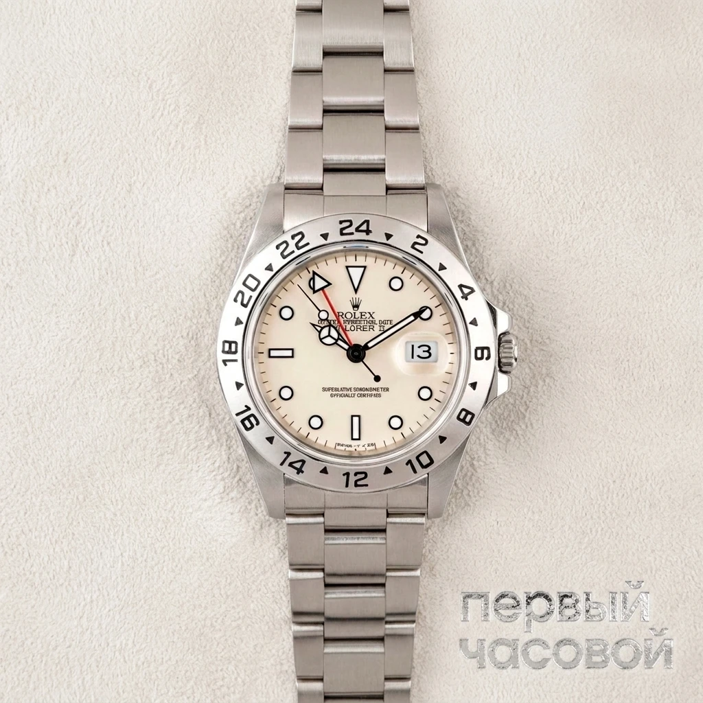 Купить элитные часы Rolex Vintage Explorer Ii Cream Dial 1996 Year 16570: в наличии в Москве!