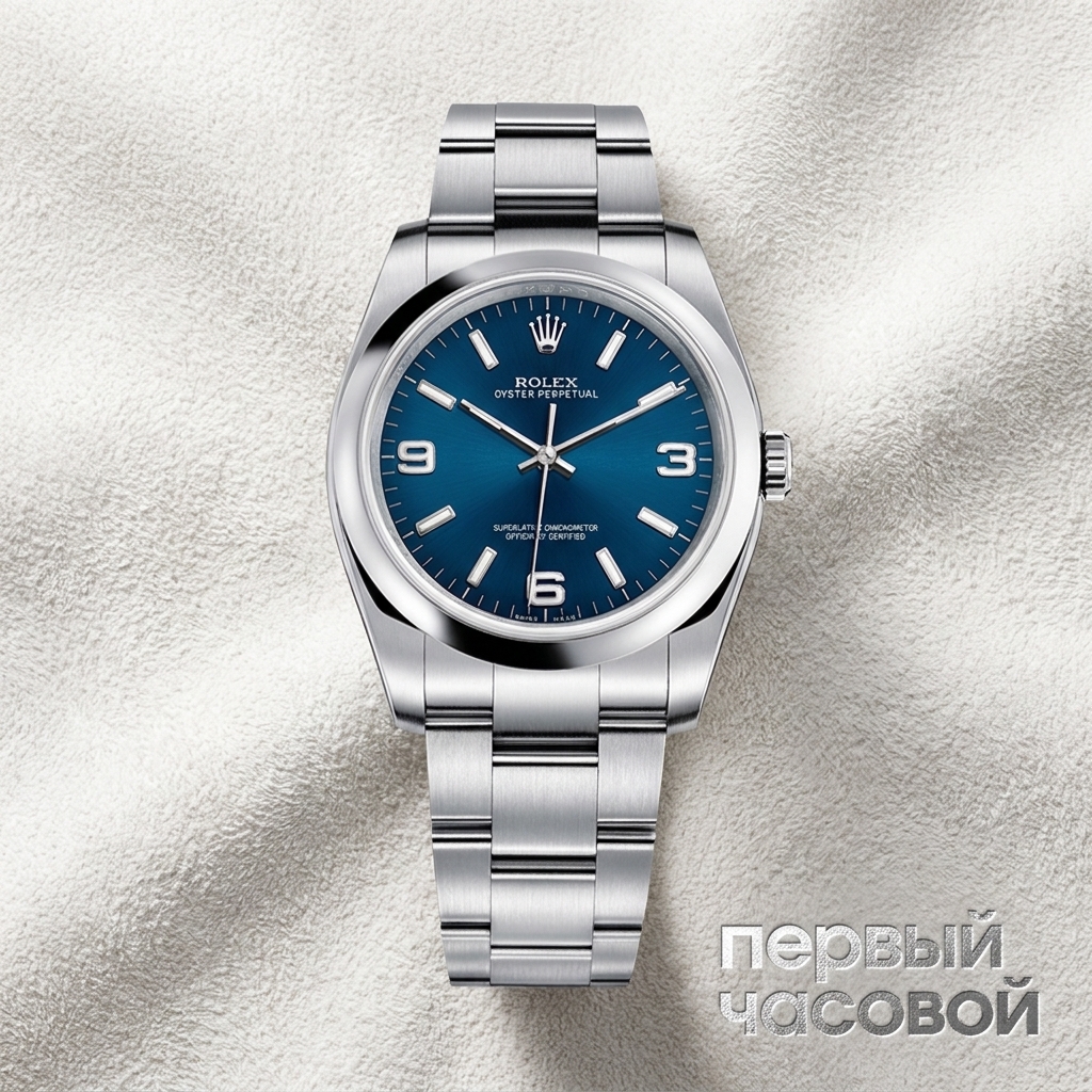 Rolex Oyster Perpetual 36 Mm Steel Blue Dial