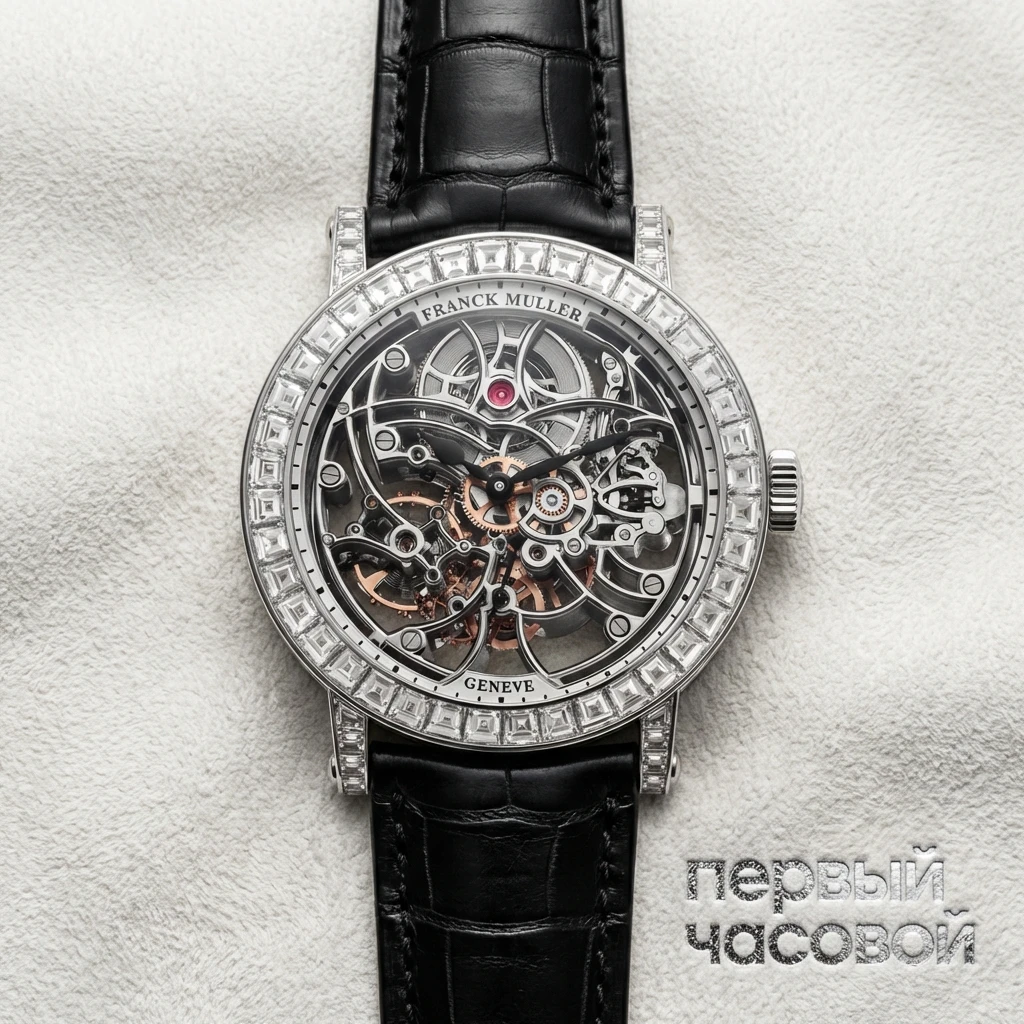 Купить элитные часы Franck Muller Mens Collection Round 7042 B S6 SQT BAG white gold: в наличии в Москве!