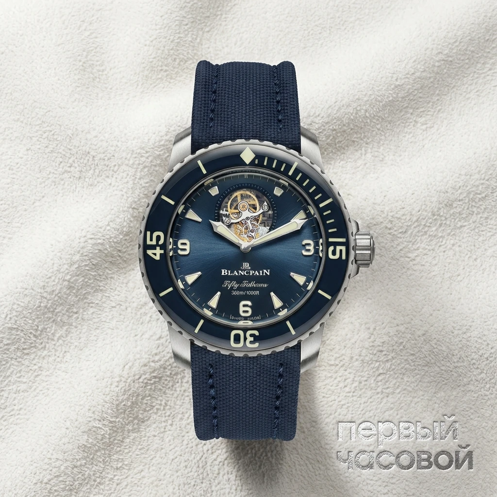 Купить элитные часы Blancpain Fifty Fathoms 5025 12B40 O52B: в наличии в Москве!