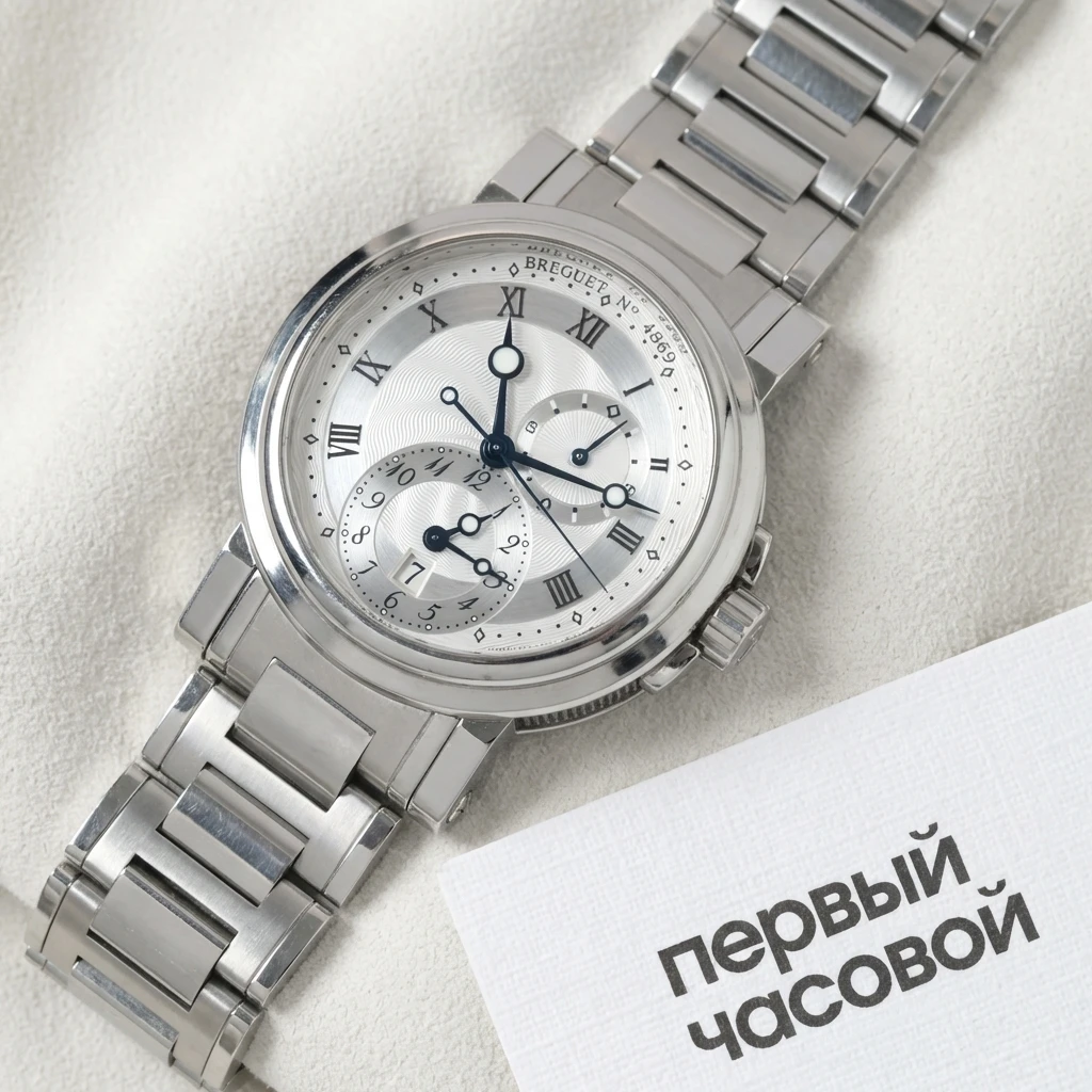 Купить элитные часы Breguet Marine Gmt 5857ST/12/SZ0: в наличии в Москве!