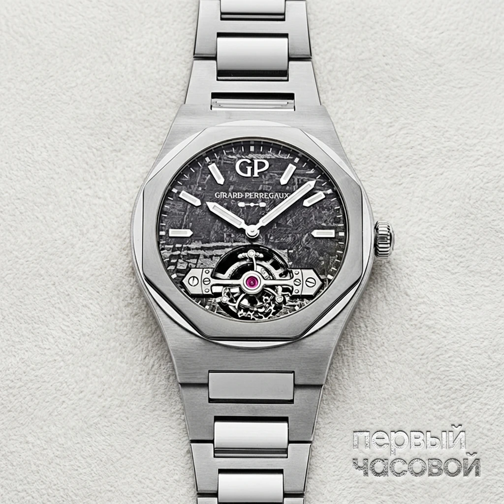 Купить элитные часы Girard-Perregaux Laureato Tourbillon Meteorite 43Mm 99105: в наличии в Москве!