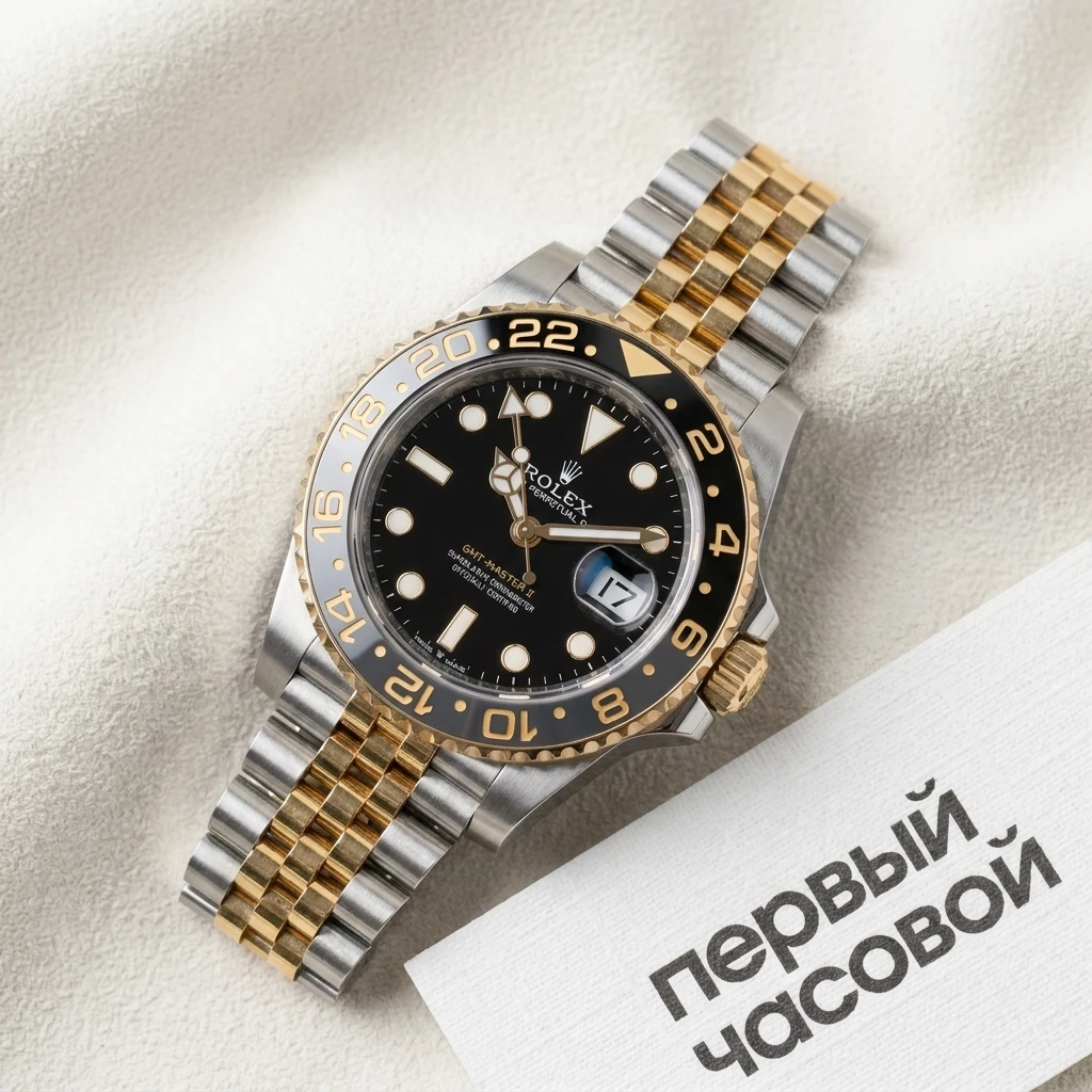 Купить элитные часы Rolex Gmt-Master Ii Steel &amp; Yellow Gold Full Stickers 126713GRNR: в наличии в Москве!