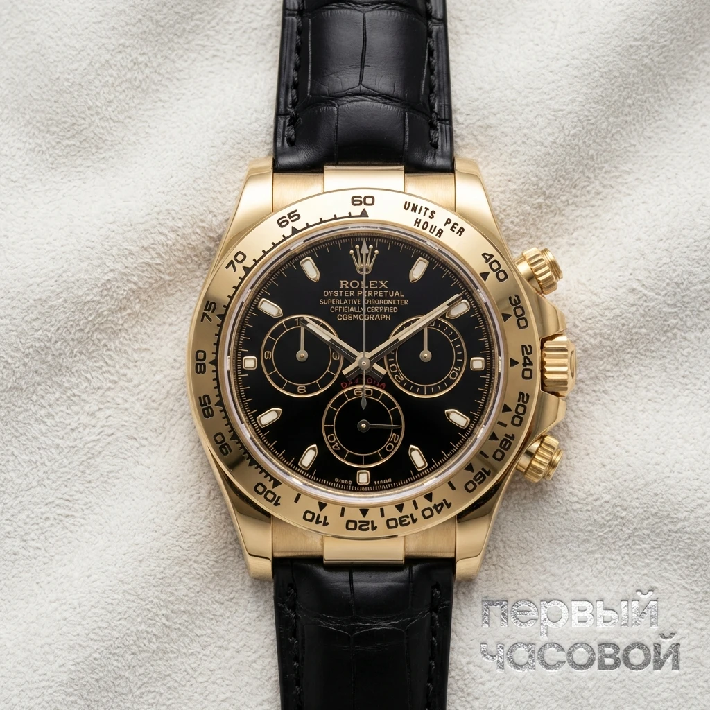 Купить элитные часы Rolex Cosmograph Daytona Yellow Gold 116518: в наличии в Москве!