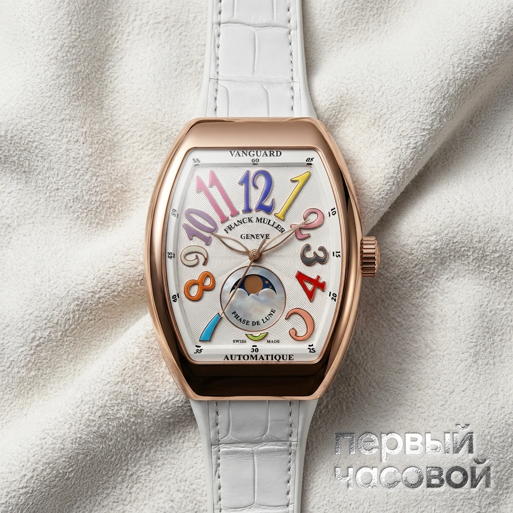 Купить элитные часы Franck Muller Vanguard Lady Moonphase V 32 SC AT FO L COL DRM: в наличии в Москве!