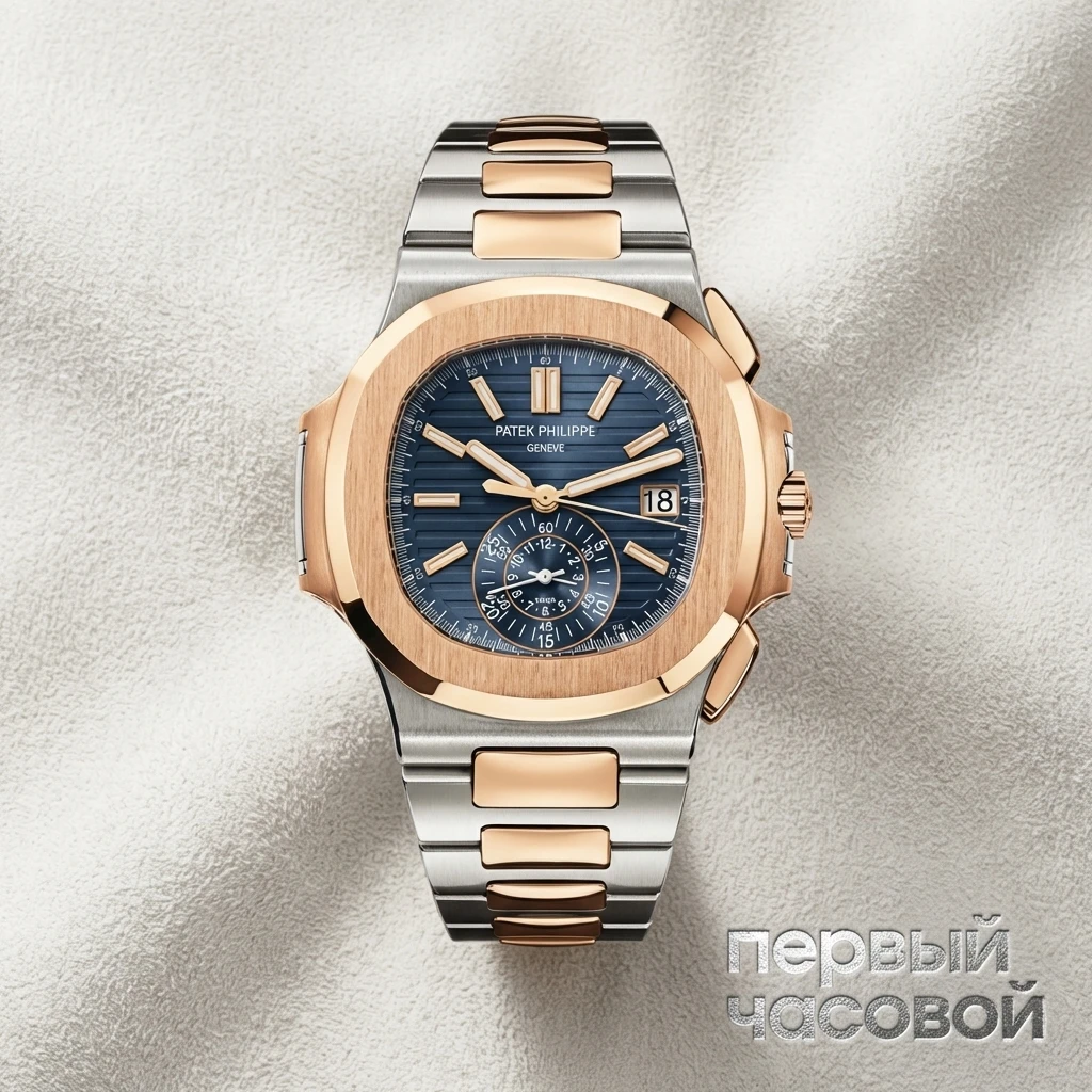 Купить элитные часы Patek Philippe Nautilus Two Tone Blue Dial 5980/1AR-001: в наличии в Москве!