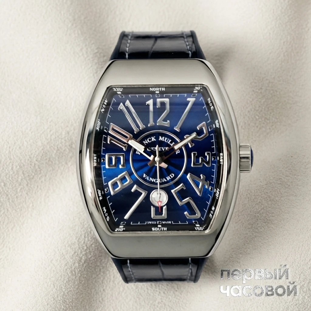 Купить элитные часы Franck Muller Vanguard Steel 45mm Blue Concept V 45 SC DT: в наличии в Москве!
