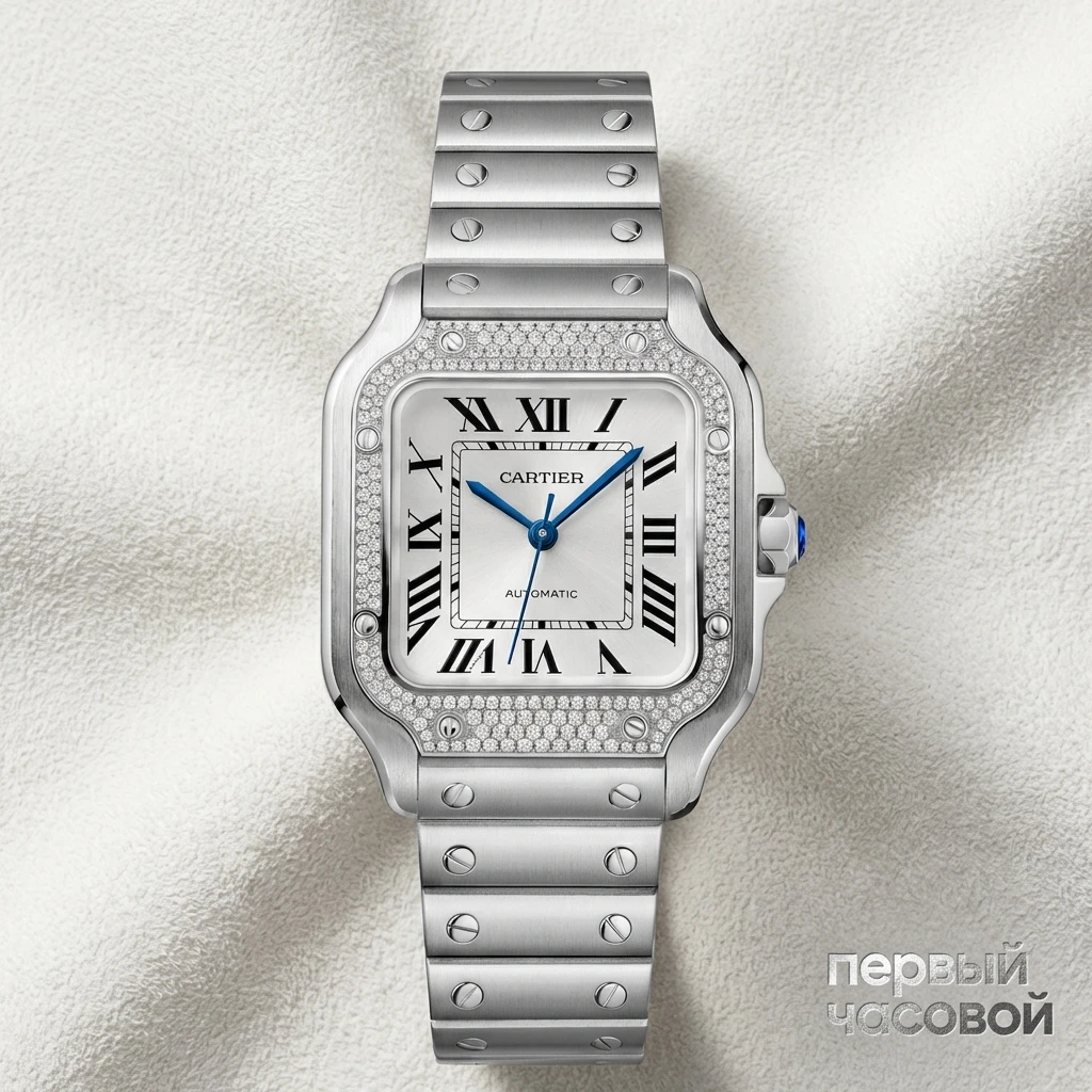 Купить элитные часы Cartier Santos De W4SA0005: в наличии в Москве!