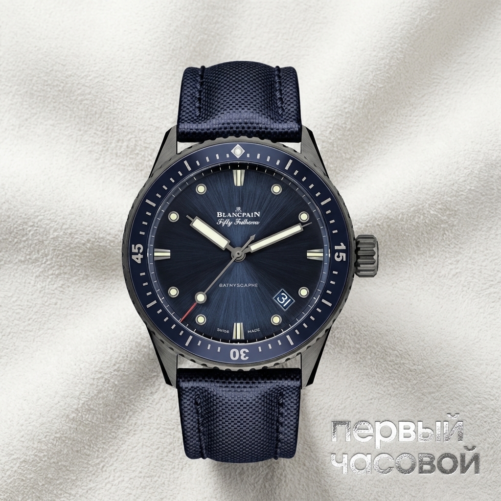 Blancpain Fifty Fathoms Bathyscaphe Blue Titanium