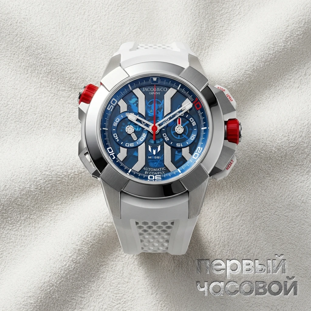 Купить элитные часы Jacob &amp; Co Epic X Chrono Messi Titanium EC313.20.PE.LL.G: в наличии в Москве!