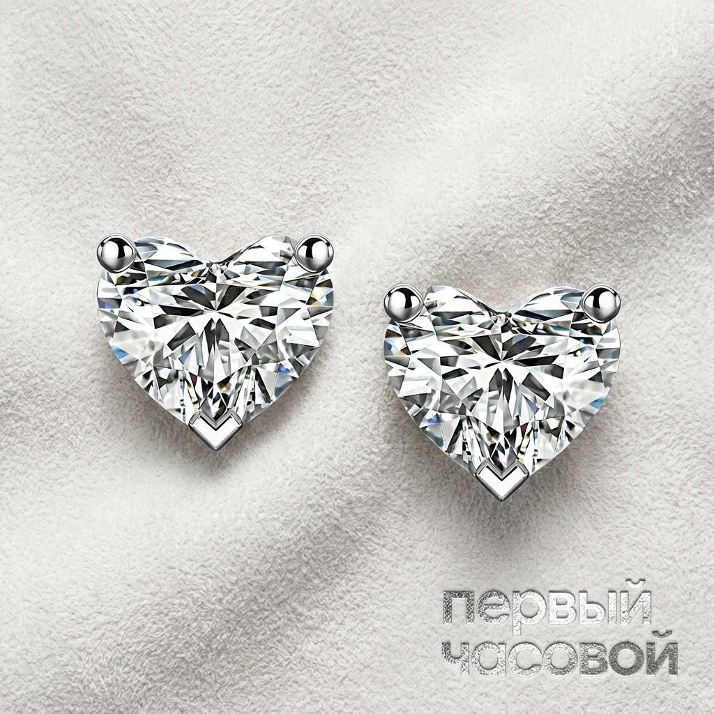 Купить украшение Studio jewelry Серьги С Бриллиантами 1,50/1,52 Ct. H/Vs2 : в наличии в Москве!
