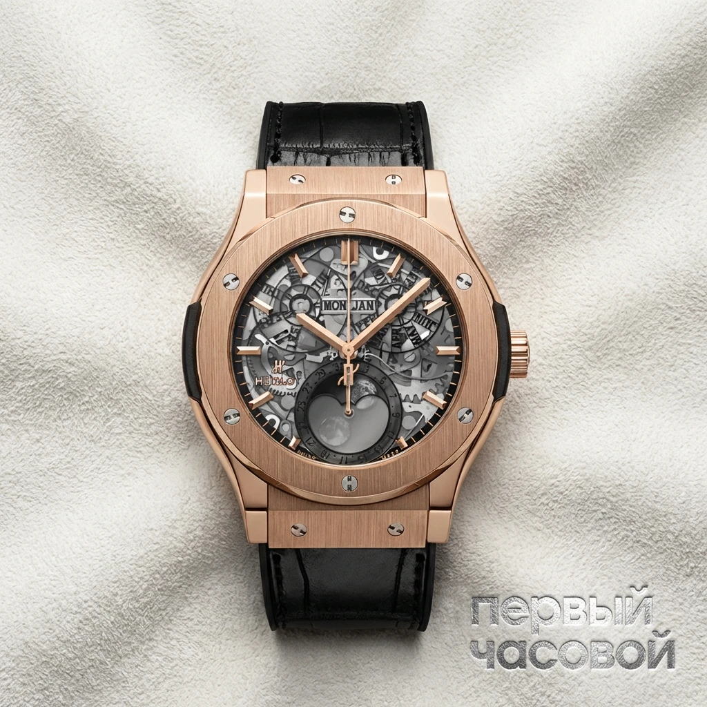 Hublot Classic Fusion Aerofusion Moonphase King Gold Diamonds 42 Mm 547.OX.0180.LR