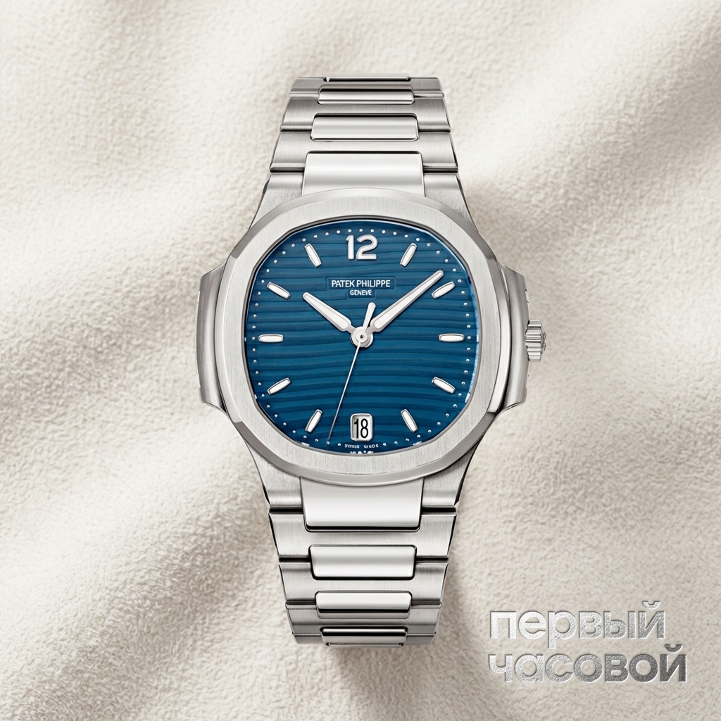 Patek Philippe Nautilus Steel Ladies Blue