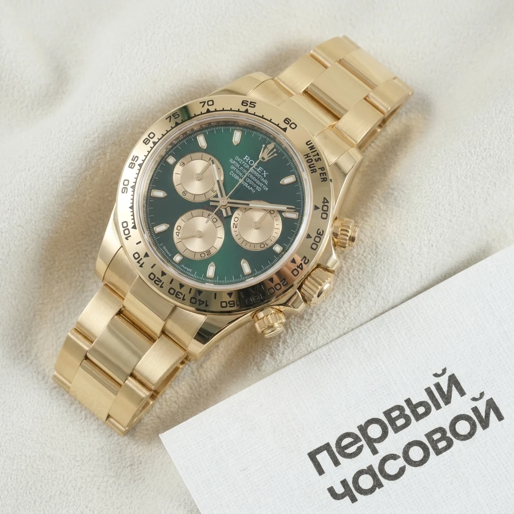 Rolex Cosmograph Daytona Yellow Gold Green Dial 126508 — фото 2