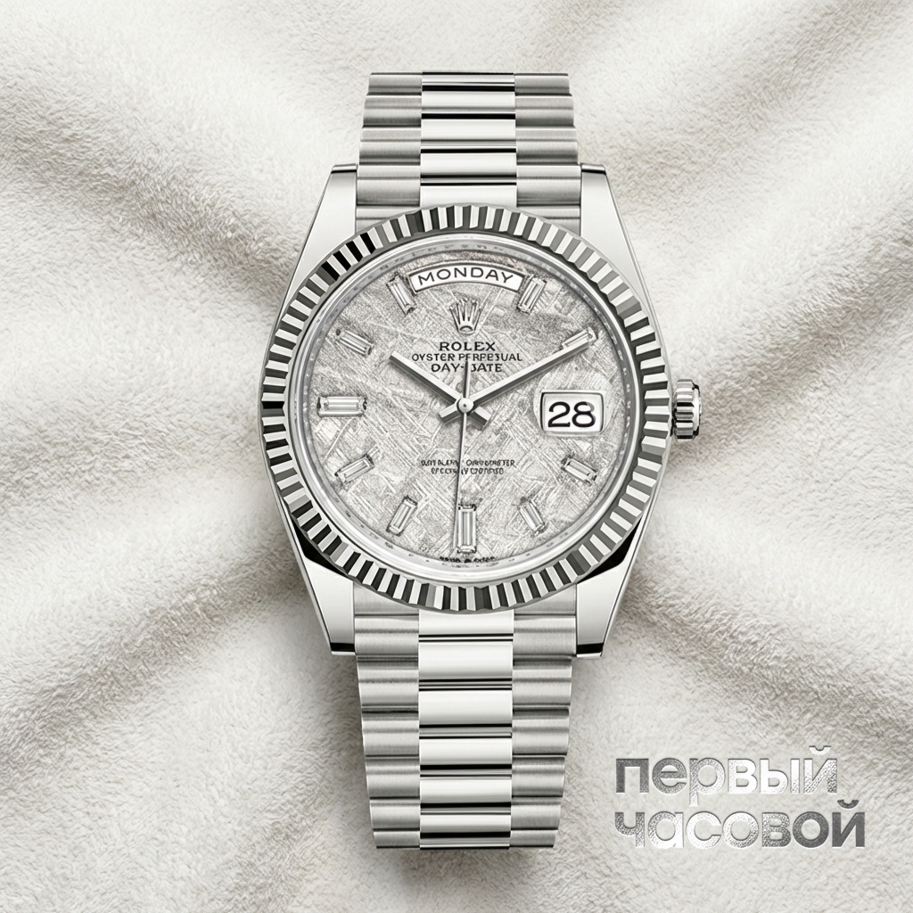 Rolex Oyster Perpetual White Gold Day-Date Meteorite 40Mm