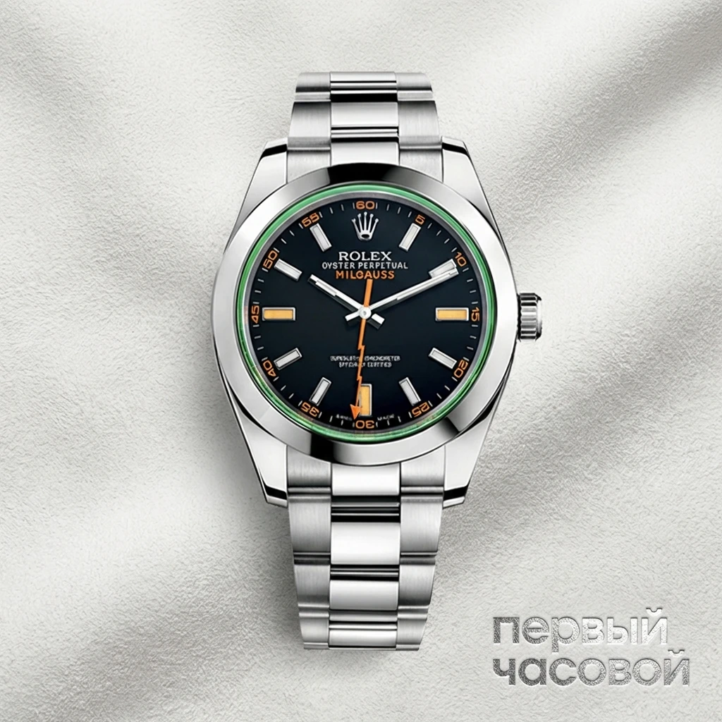 Купить элитные часы Rolex Milgauss Black With Green Glass 116400GV: в наличии в Москве!