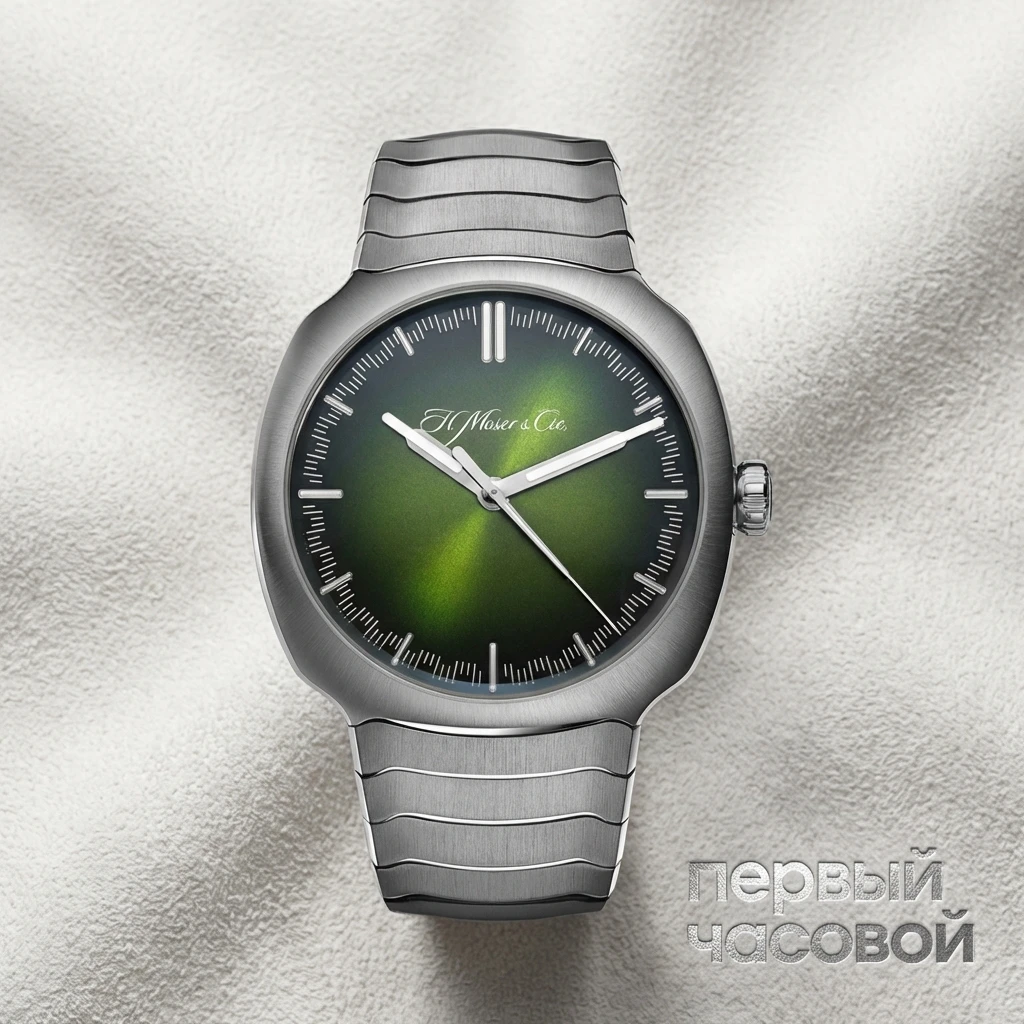 Купить элитные часы H. Moser &amp; Cie Streamliner Centre Seconds Matrix Green 6200-1200: в наличии в Москве!