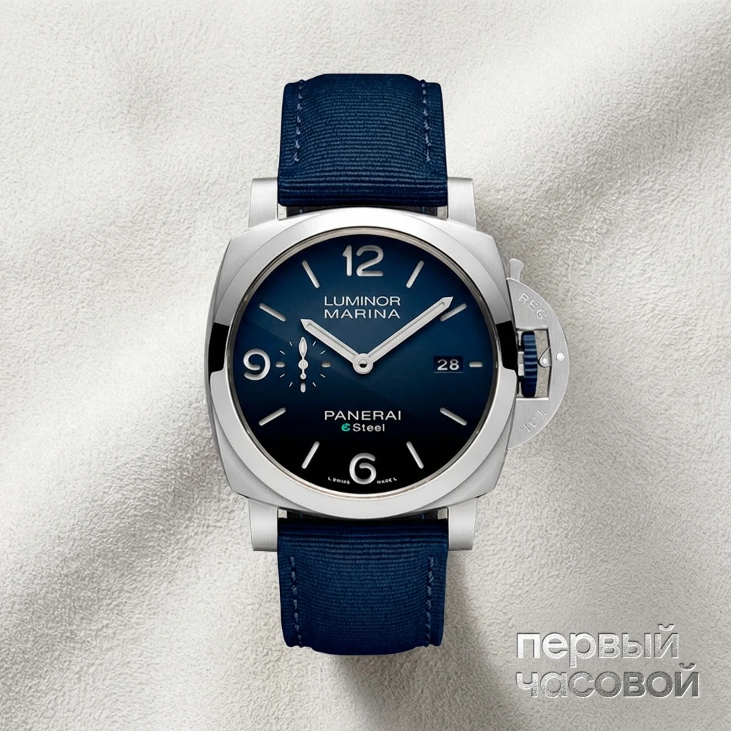 Купить элитные часы Panerai Luminor Marina Blu Profondo Esteel PAM01157: в наличии в Москве!
