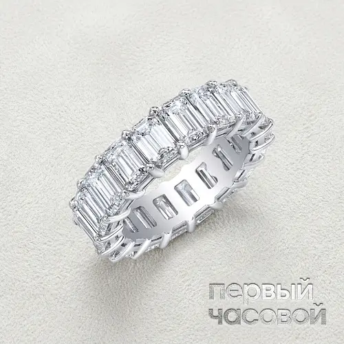Eternity Ring Emerald Cut 8,55 ct. G-H/VS