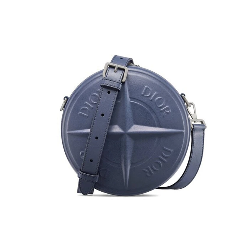 Dior Stone Island Round Bag Blue
