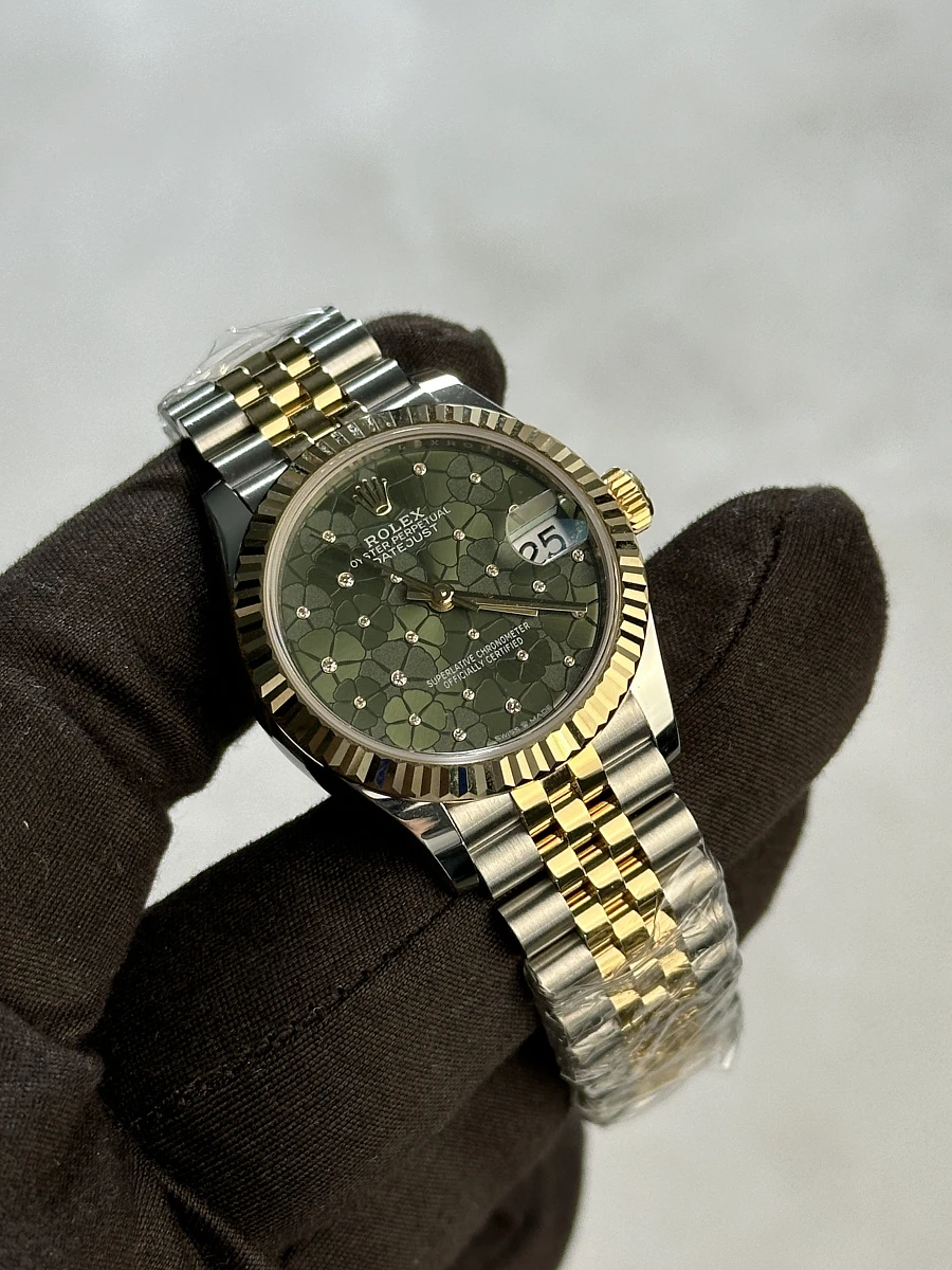Купить элитные часы Rolex Steel and Yellow Gold Green Dial 278273: в наличии в Москве!