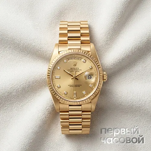Rolex "Oyster Perpetual Day-Date" Diamonds Dial
