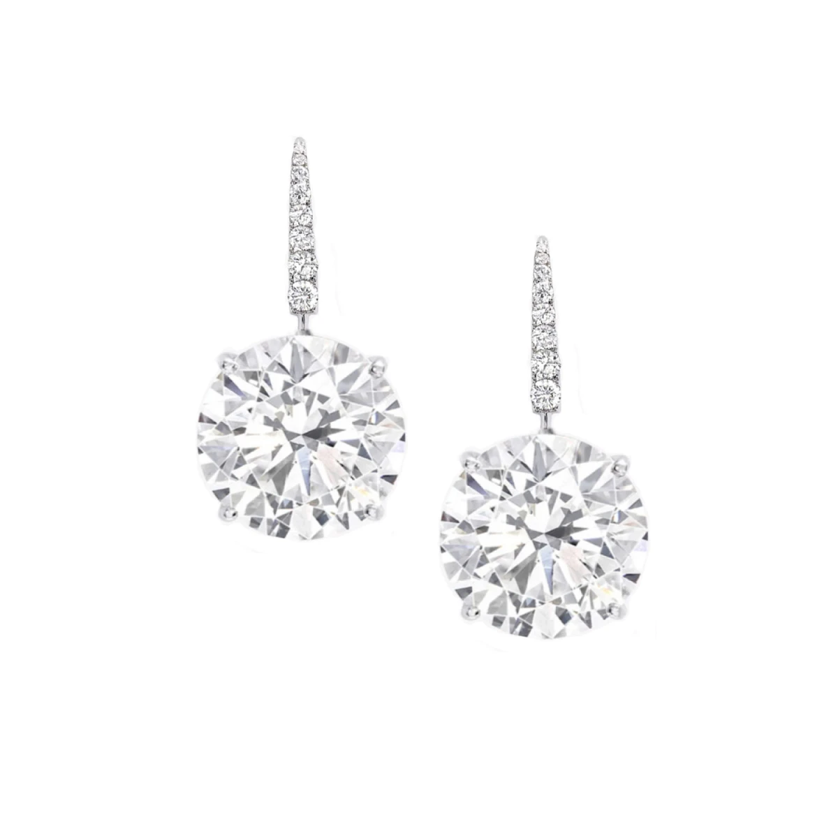 Купить украшение NO NAME Серьги 10,12/10,13 ct. G/VVS2 (3 excellent) : в наличии в Москве!