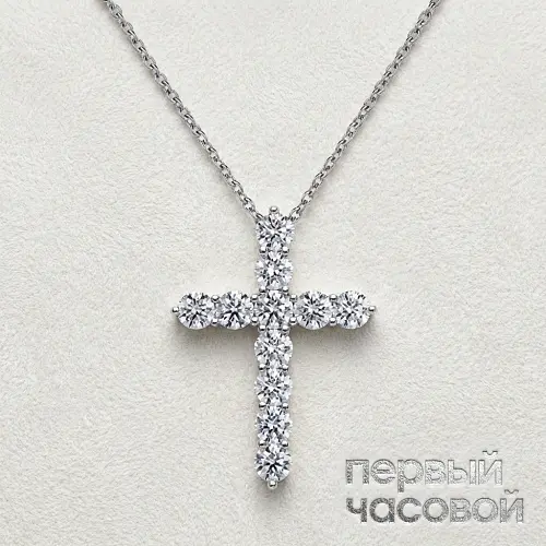 Крест С Бриллиантами 2,06 Ct.