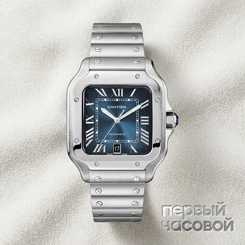 Santos De Cartier Blue Dial