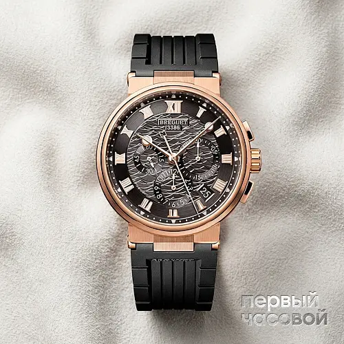 Marine Chronograph Rose Gold Dark Dial