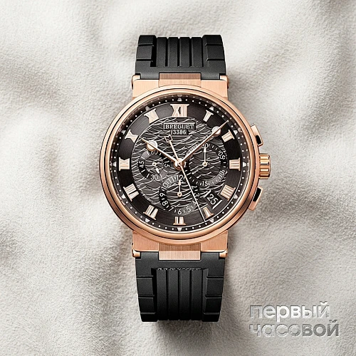 Marine Chronograph Rose Gold Dark Dial