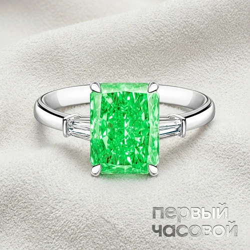 Кольцо с бриллиантом 5,01 ct. FBGY/Si1