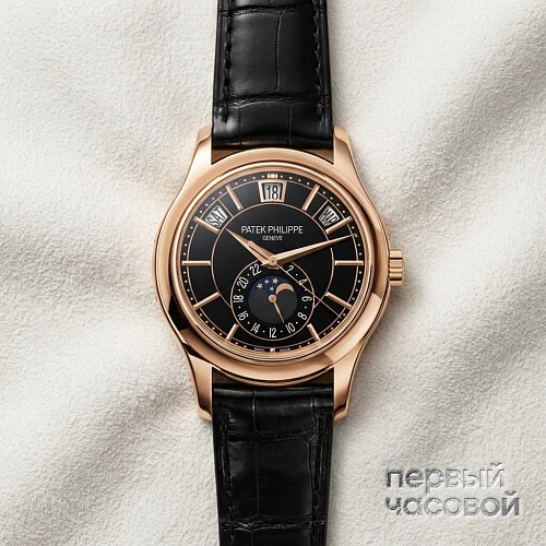 Annual Calendar Rose Gold Black Dial
