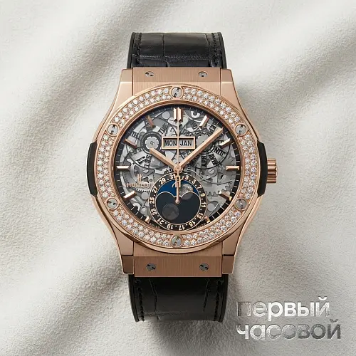 Classic Fusion Aerofusion Moonphase King Gold Diamonds 45 mm