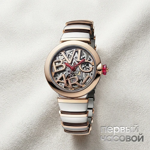 Lvcea Skeleton Steel And Rose Gold 33Mm
