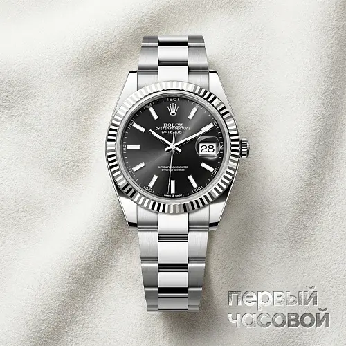 Datejust 41Mm Black Dial Oyster Bracelet