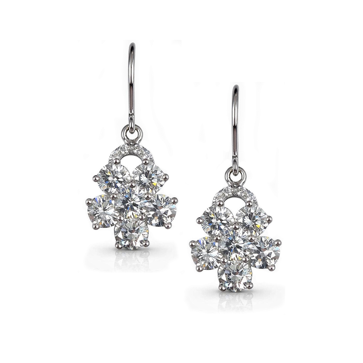 Studio jewelry Серьги с бриллиантами 2,40 ct.