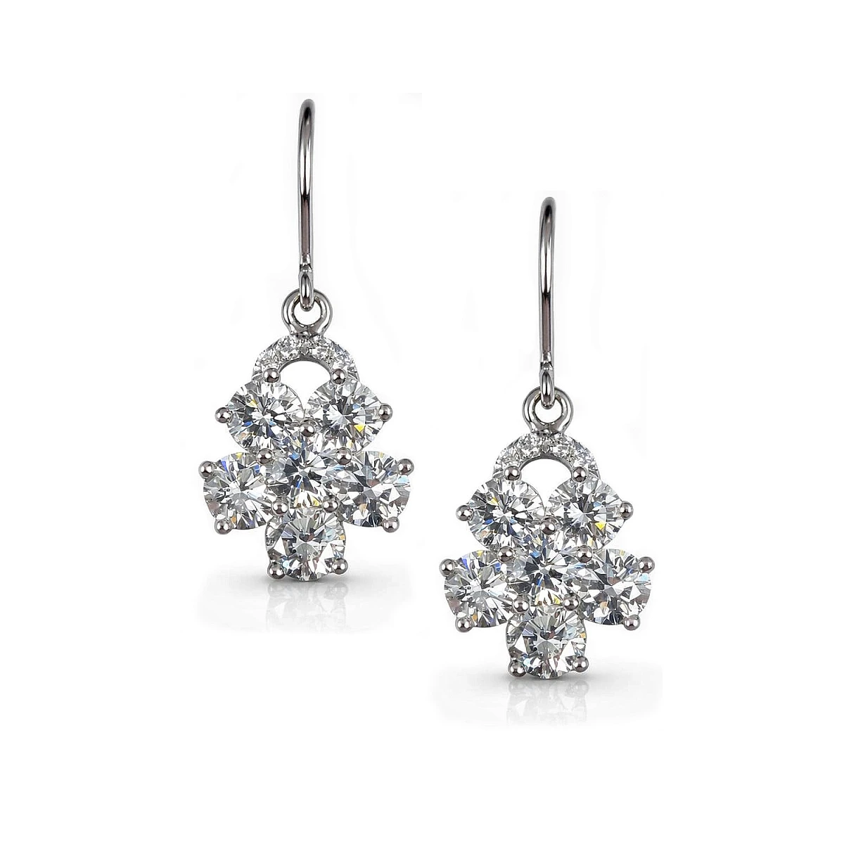 Studio jewelry Серьги с бриллиантами 2,40 ct.