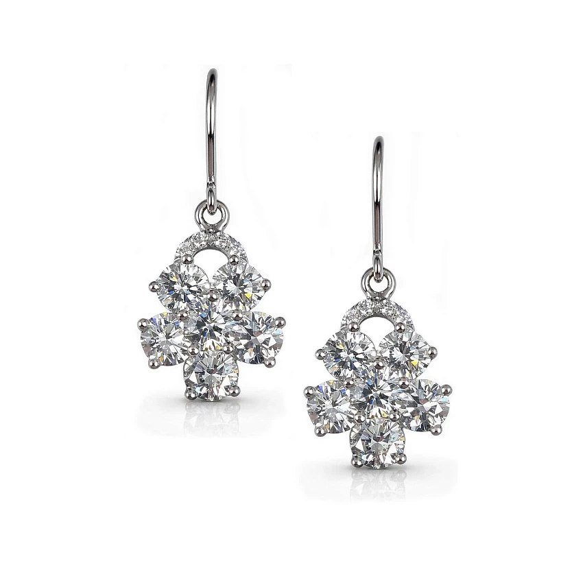 Серьги с бриллиантами 2,40 ct.