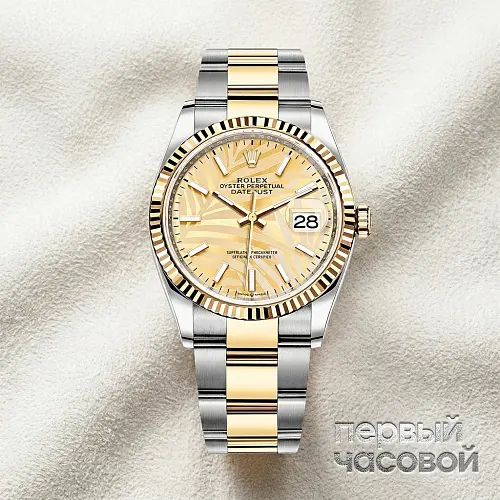 Datejust Champagne Palm Motif Dial 2023