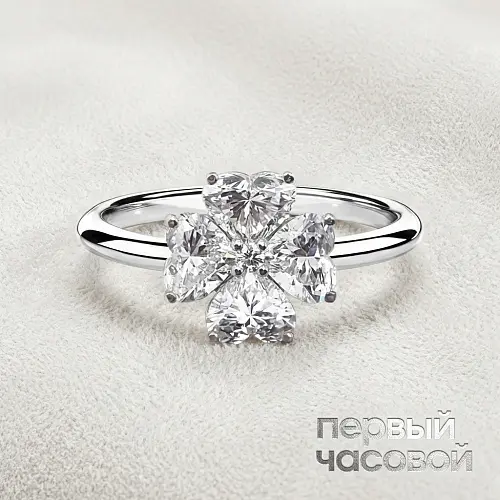 Кольцо с бриллиантами 2,04 ct. H/VS1