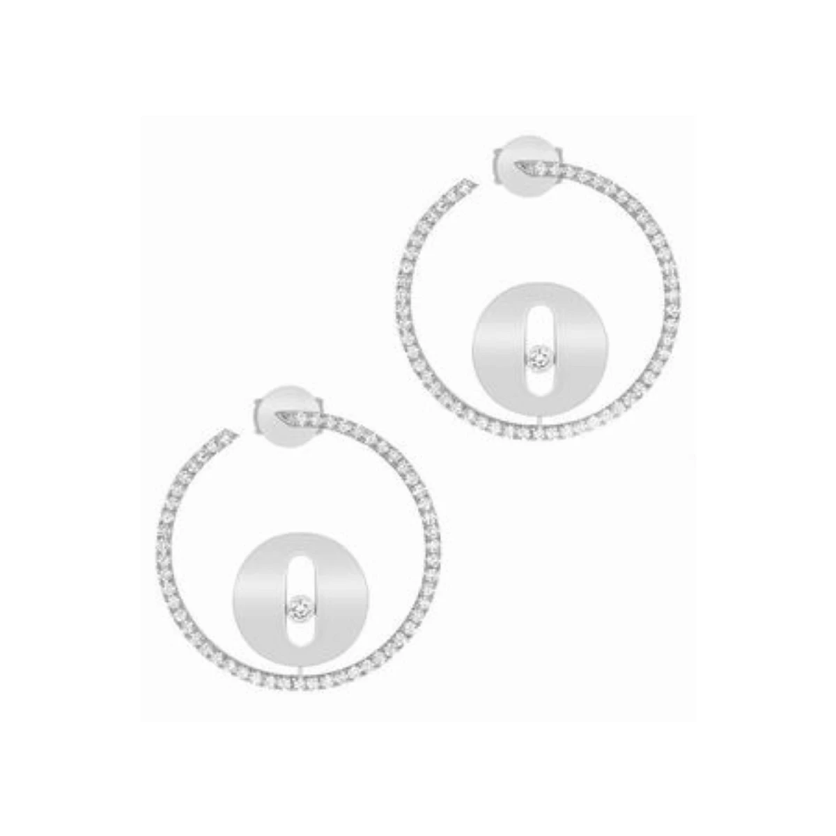 Купить украшение MESSIKA Серьги Créoles Lucky Move SM 07515-WG: в наличии в Москве!