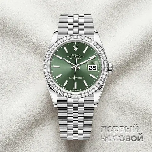 Datejust 126284Rbr Mint Green Jubilee 36Mm Stainless Steel