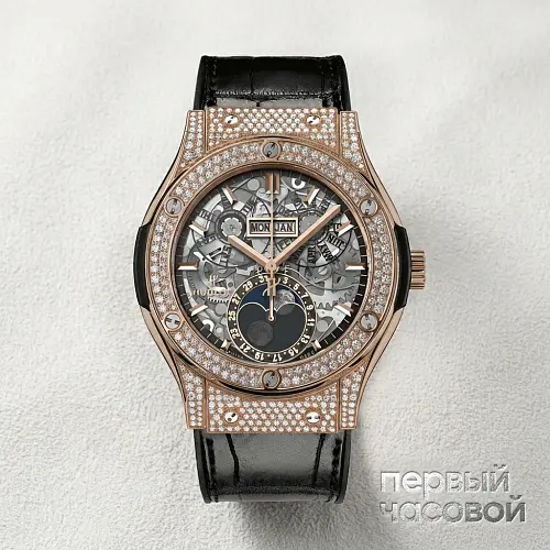 Classic Fusion Aerofusion Moonphase King Gold Pave 45 mm