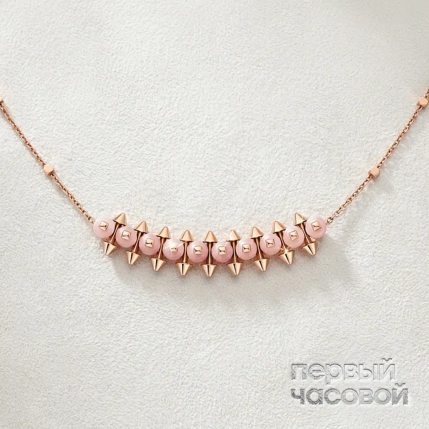 Clash de Cartier Pendant, Pink Chalcedony