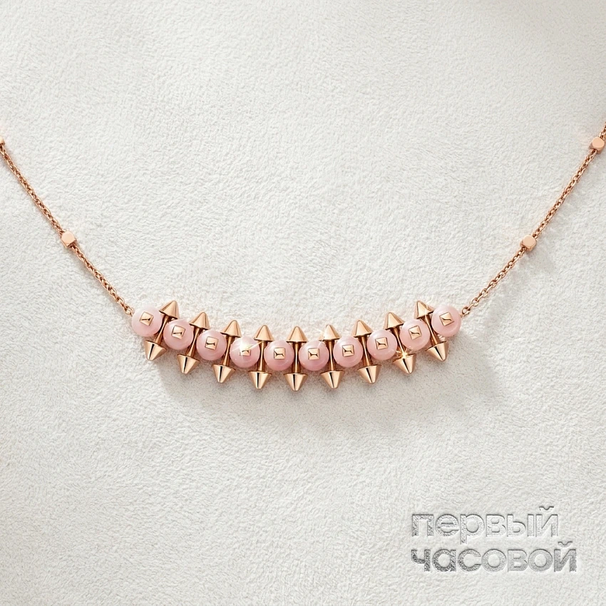 Clash de Cartier Pendant, Pink Chalcedony